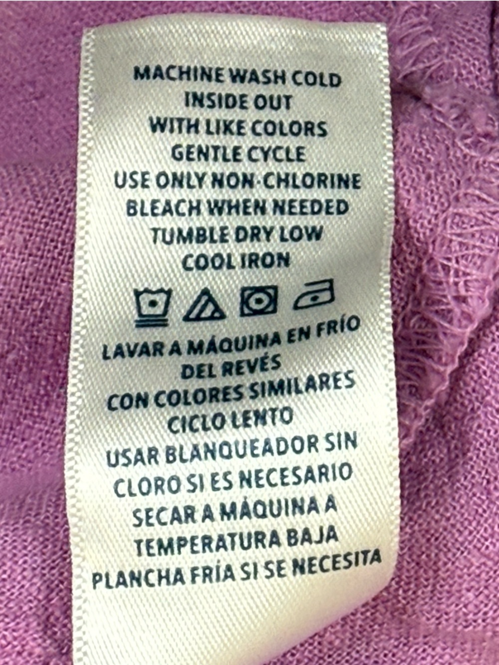 Splendid tops large blue and lavender linen blend - Picture 10 of 14